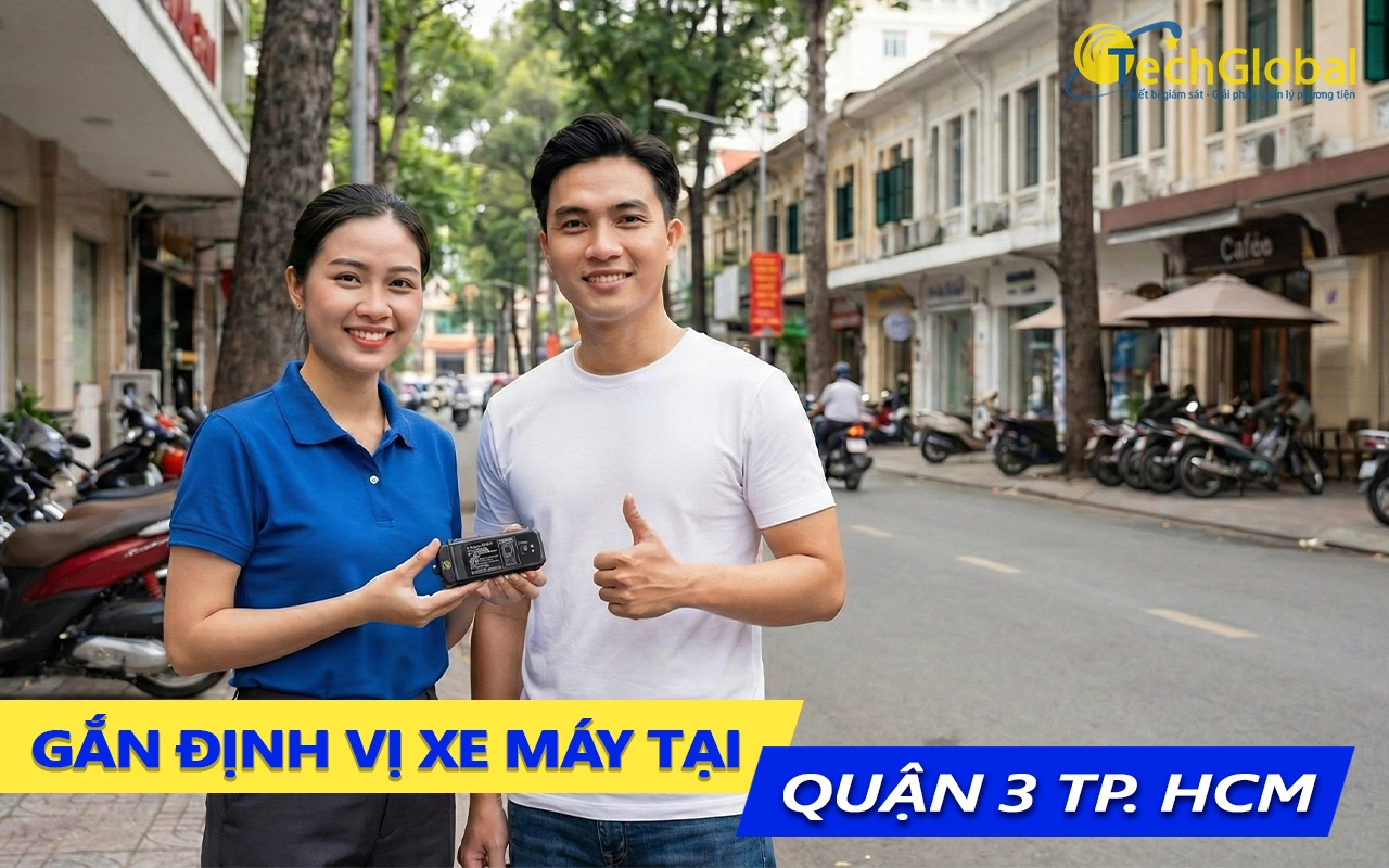 Gắn định vị xe máy tại quận 3 TPHCM