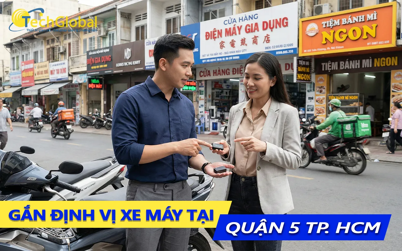 Gắn định vị xe máy tại quận 5 TPHCM