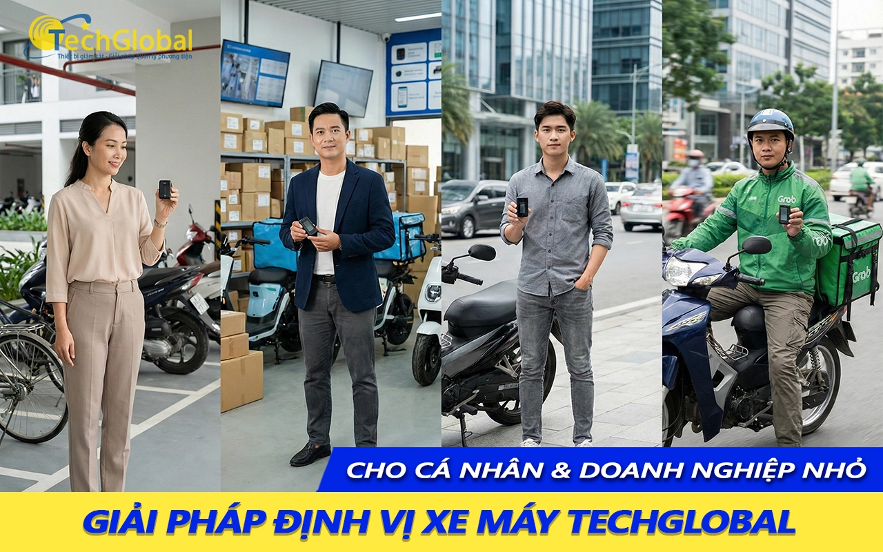 Giải Pháp Định Vị Xe Máy TechGlobal GPS – Cho Cá Nhân & Doanh Nghiệp Nhỏ