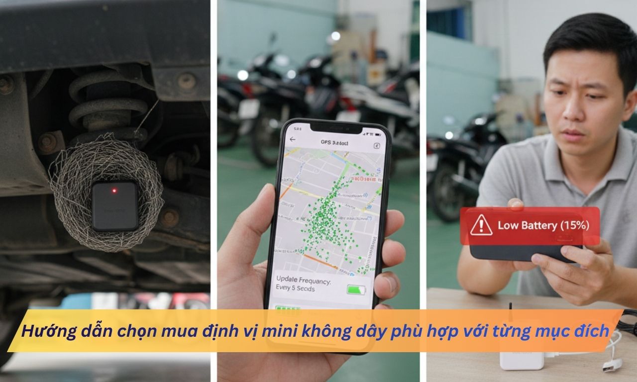  [Hướng Dẫn] Chọn mua định vị mini không dây phù hợp với từng mục đích