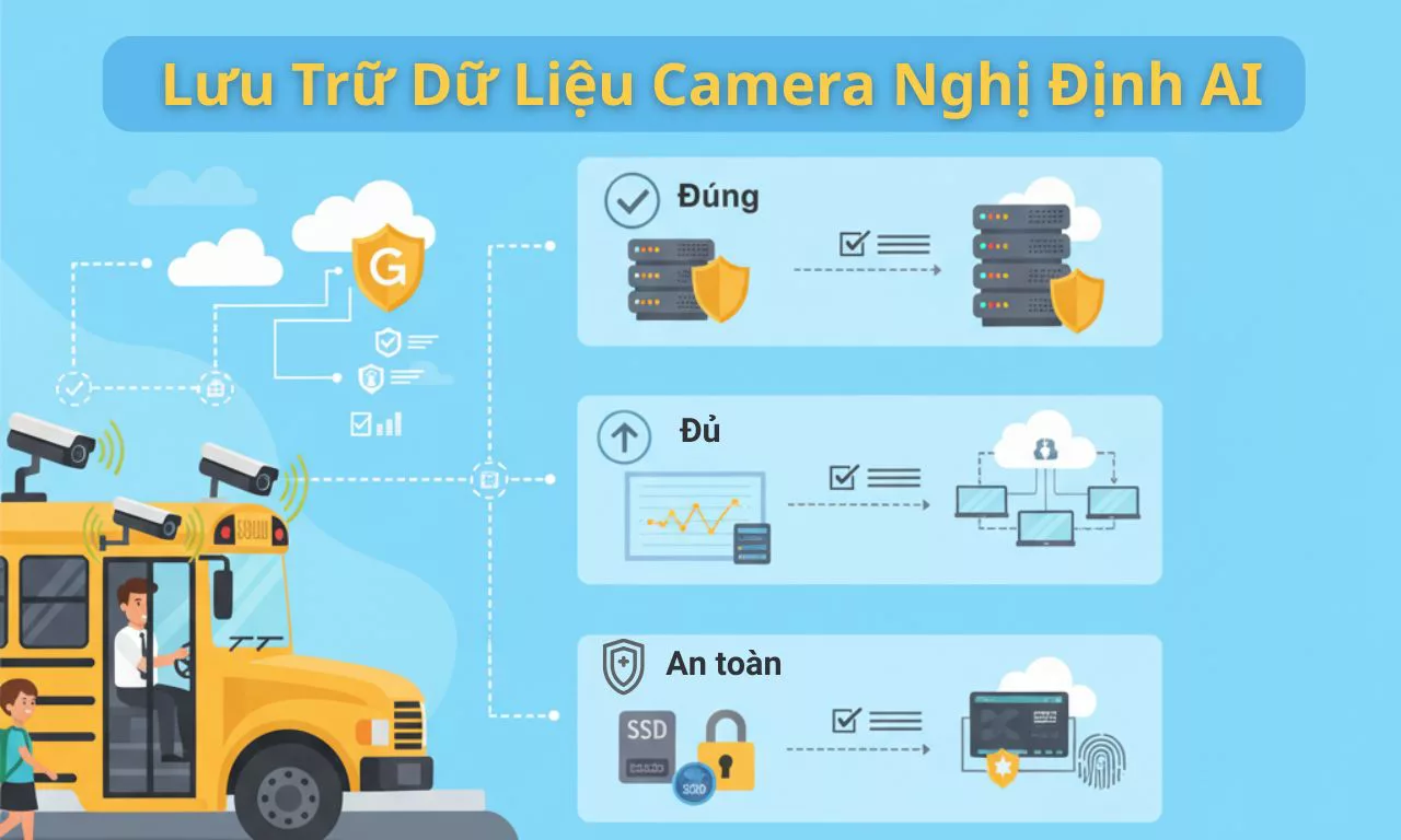 Hướng Dẫn Lưu Trữ Dữ Liệu Camera Nghị Định AI: Đúng - Đủ - An Toàn