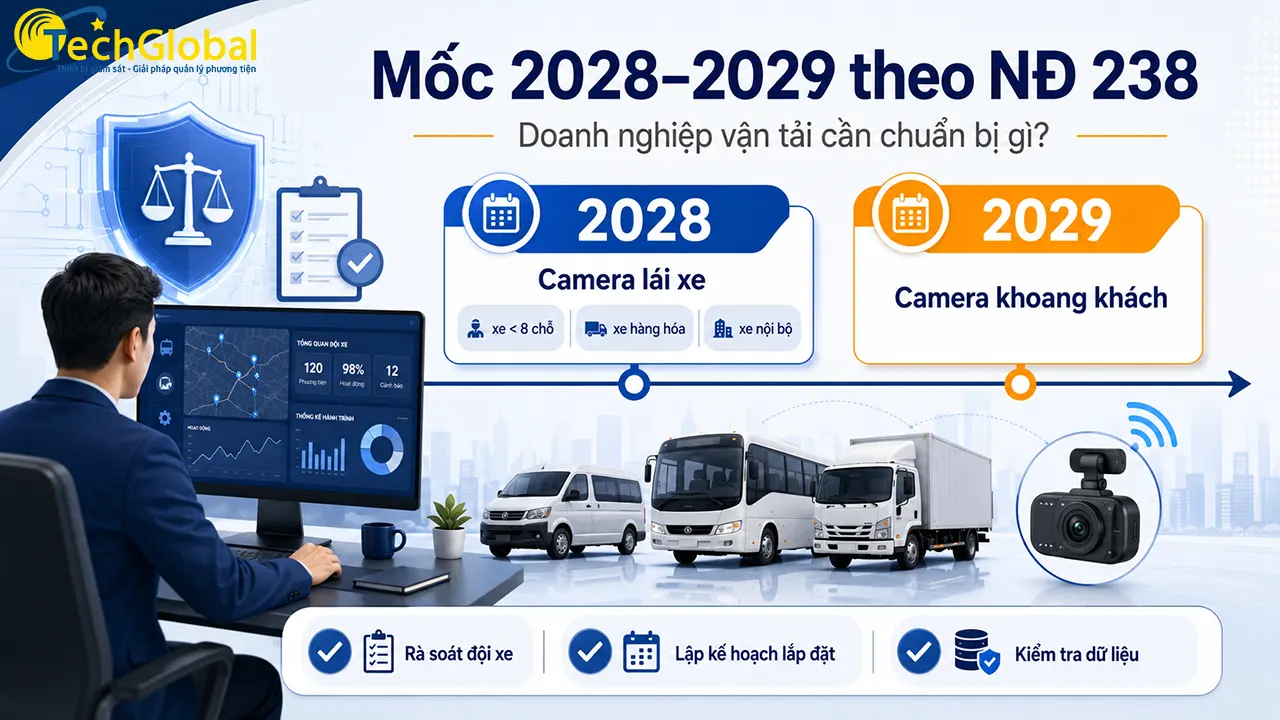 Mốc 2028-2029 theo NĐ 238: Doanh nghiệp vận tải cần chuẩn bị gì?