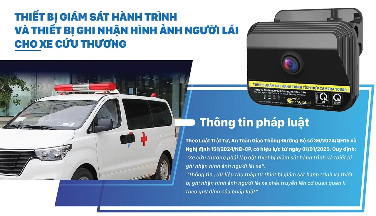 Lắp Camera Giám Sát Hành Trình Xe Cứu Thương tại TP.HCM Từ 1/1/2025