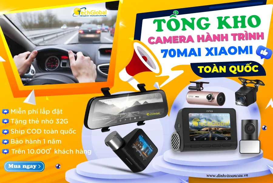 TOP 7+ camera hành trình 70mai Xiaomi mới nhất, giá tốt nên mua