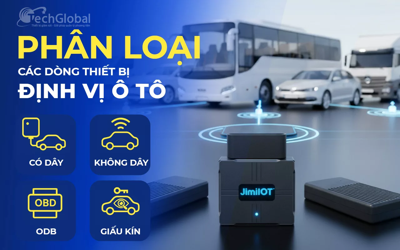 Phân loại thiết bị định vị ô tô: Có dây, không dây, OBD và giấu kín