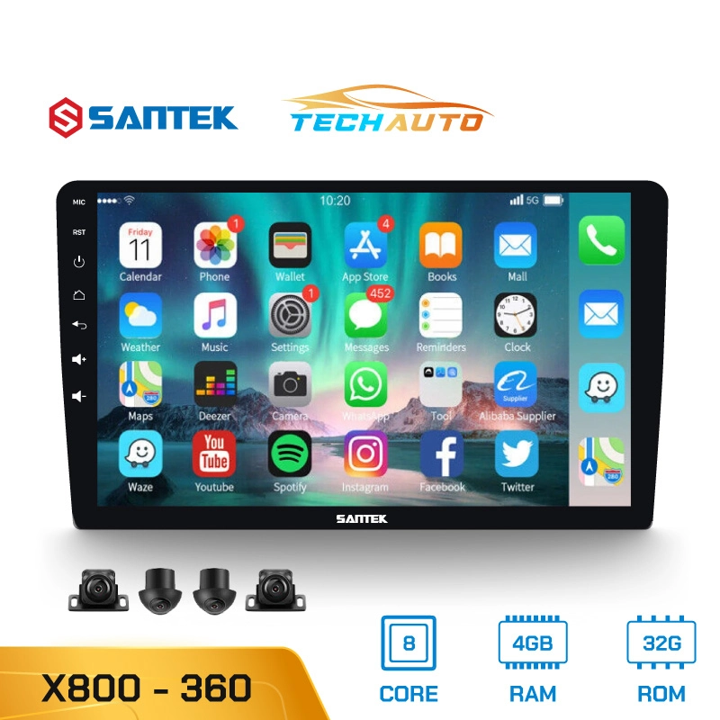 Màn Hình Android Santek X800 Cam360