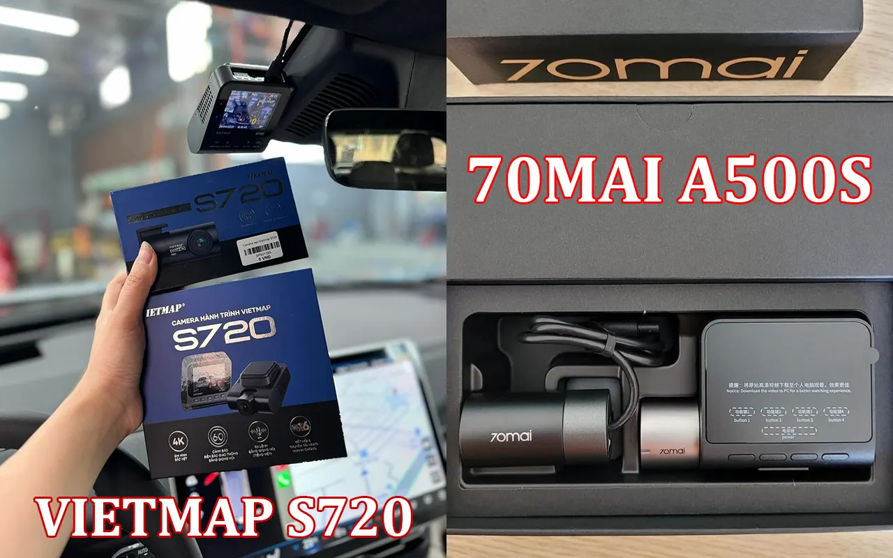 So sánh Vietmap S720 và 70mai A500S: Đâu là lựa chọn tối ưu cho “xế cưng”?