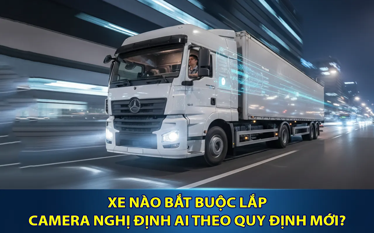  Xe nào bắt buộc lắp camera nghị định AI theo quy định mới 2025?