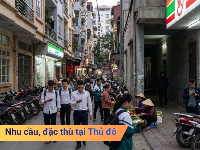 Nhu cầu, đặc thù tại Thủ đô Hà Nội