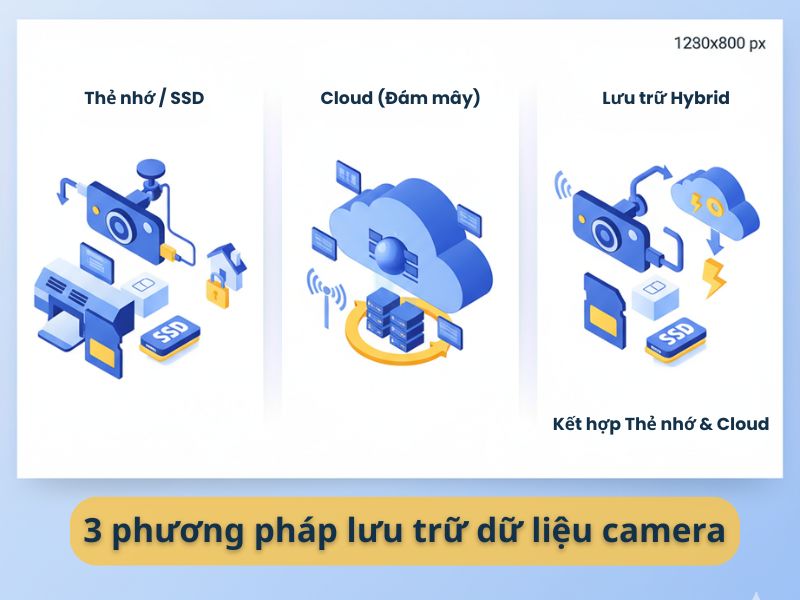 3 phương pháp lưu trữ dữ liệu camera nghị định AI