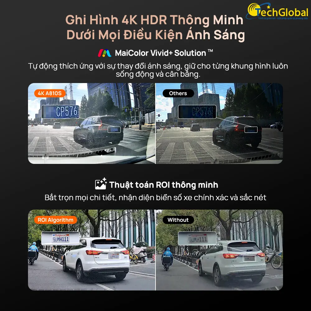 Camera hành trình 70mai A810S ghi hình 4K đỉnh cao