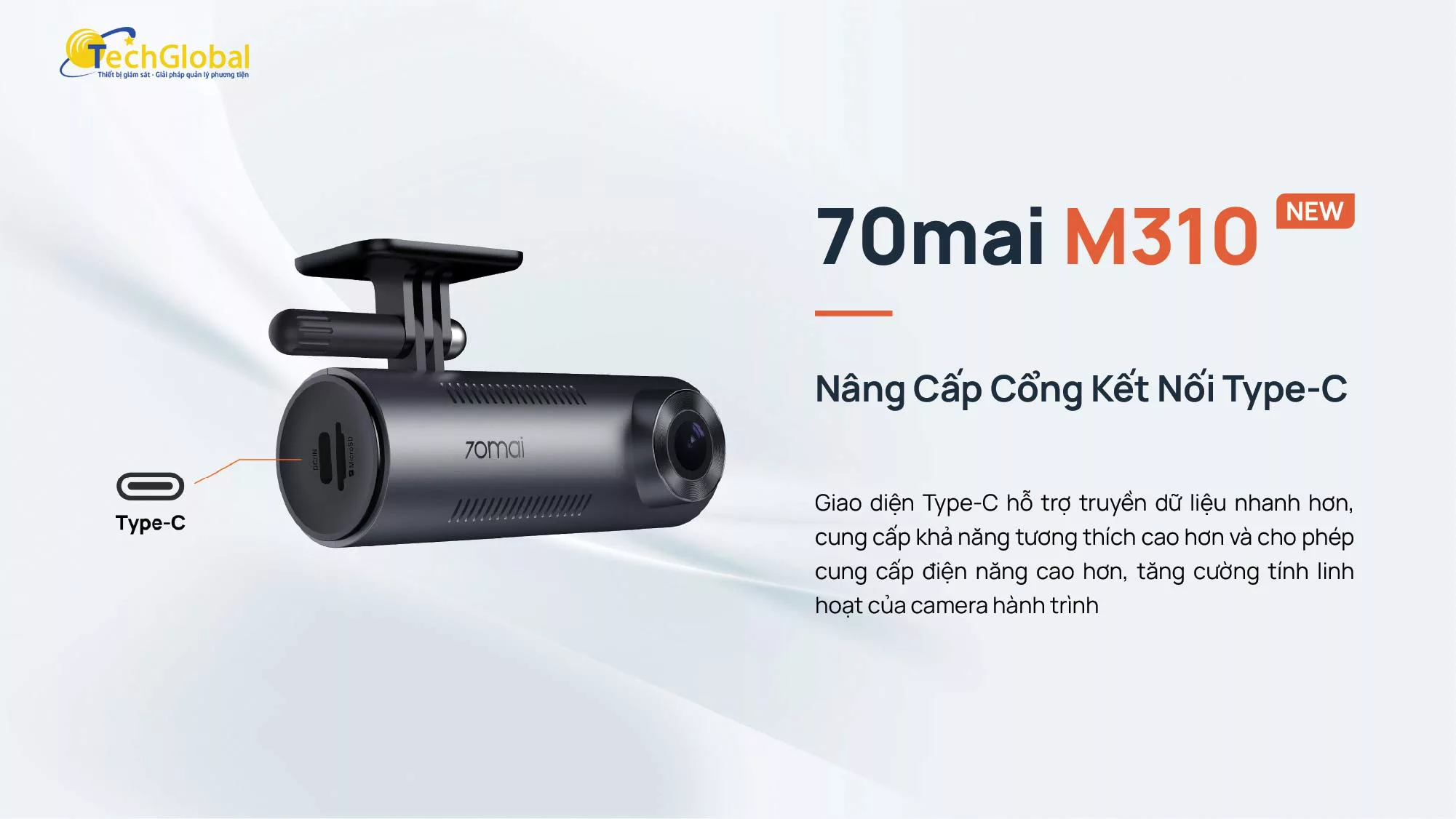 70mai M310 được nâng cấp với cổng Type-C