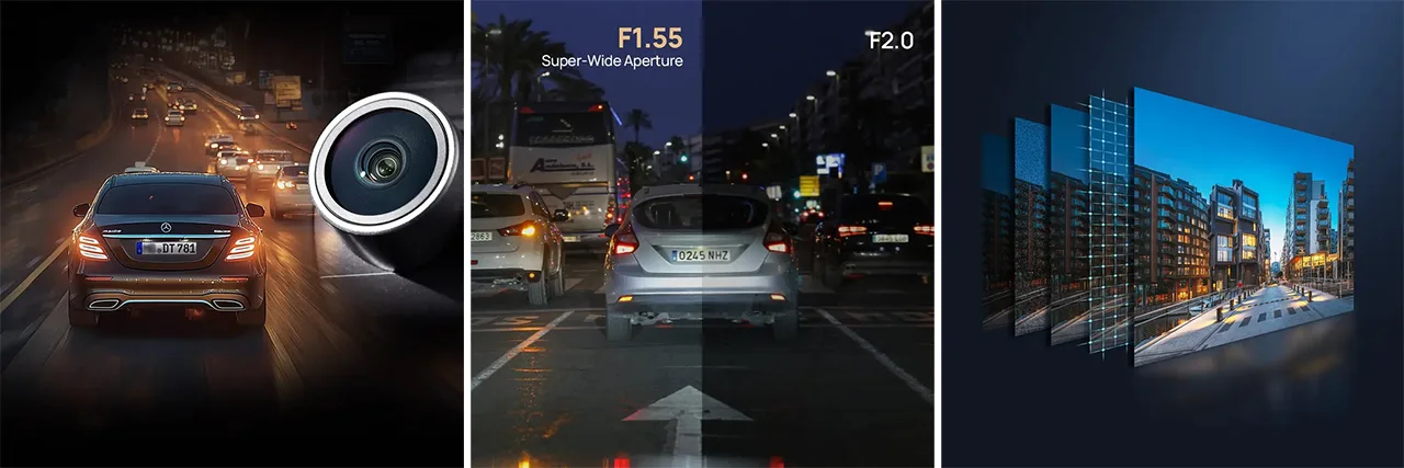 A800SE Với Chất lượng hình ảnh: 4K HDR + Super Night Vision F1.55 góc 140°