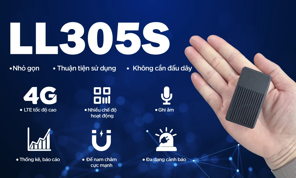 Thiết bị định vị chạy pin 4G LL305s