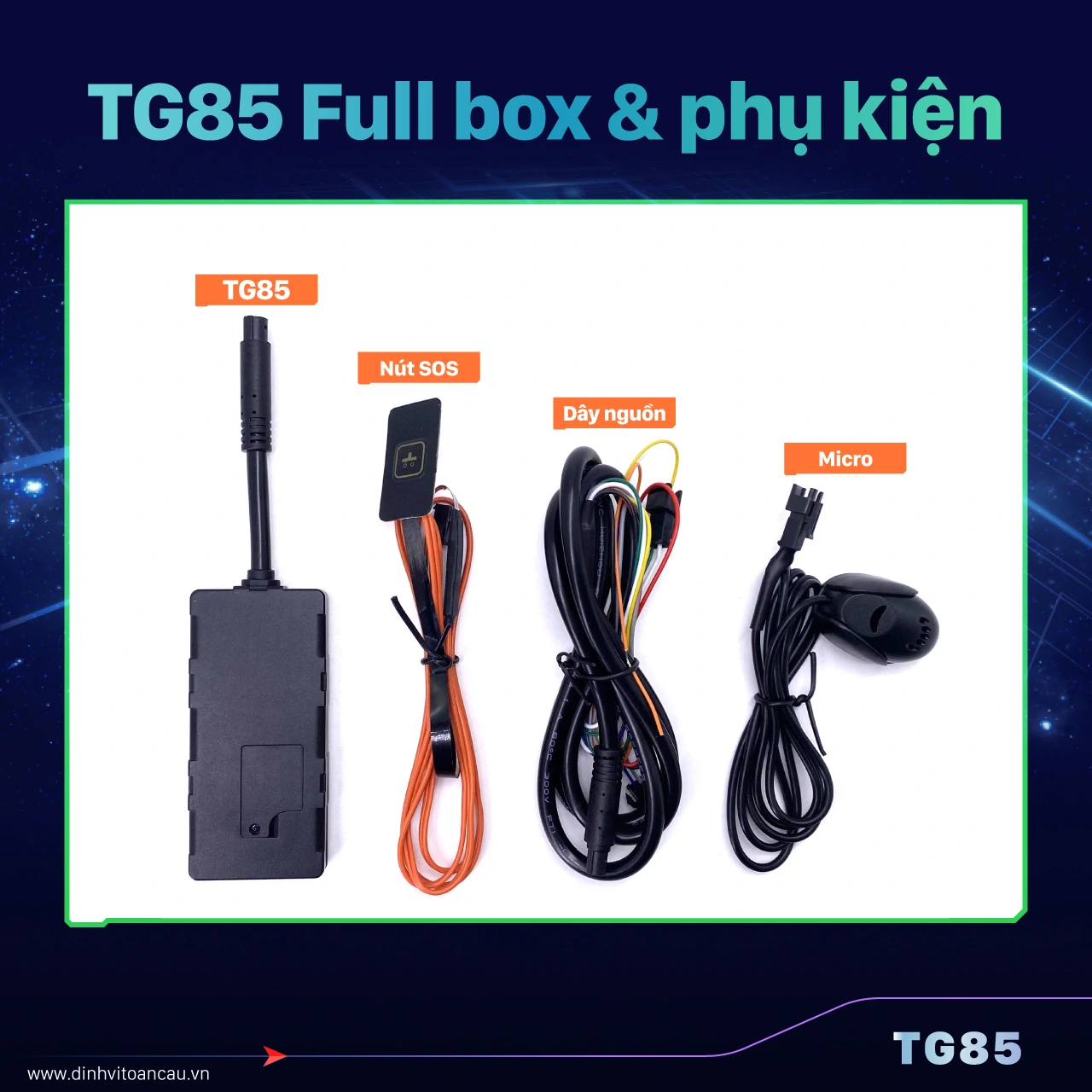 Thiết bị Định Vị 4G TG85 được thiết kế nhỏ gọn, dễ dàng lắp đặt chỉ trong vài phút