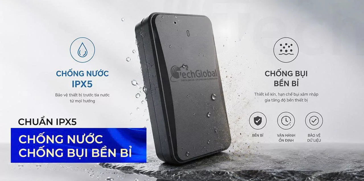 AT4-4G IPX5 chống bụi chống nước bền bỉ