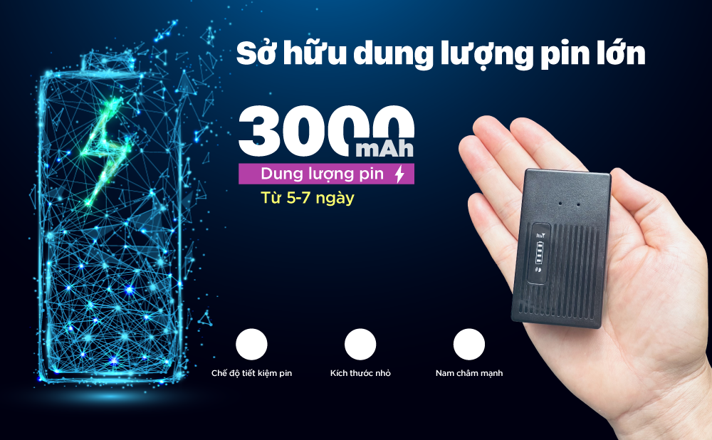 LL305M thiết kế nhỏ gọn - dung lượng pin 3000mAh