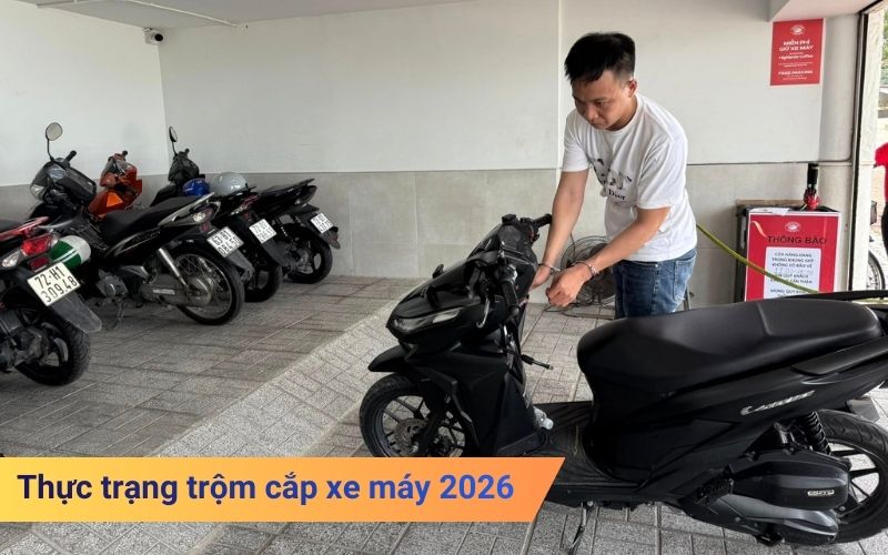 Thực trạng trộm cắp xe máy 2026