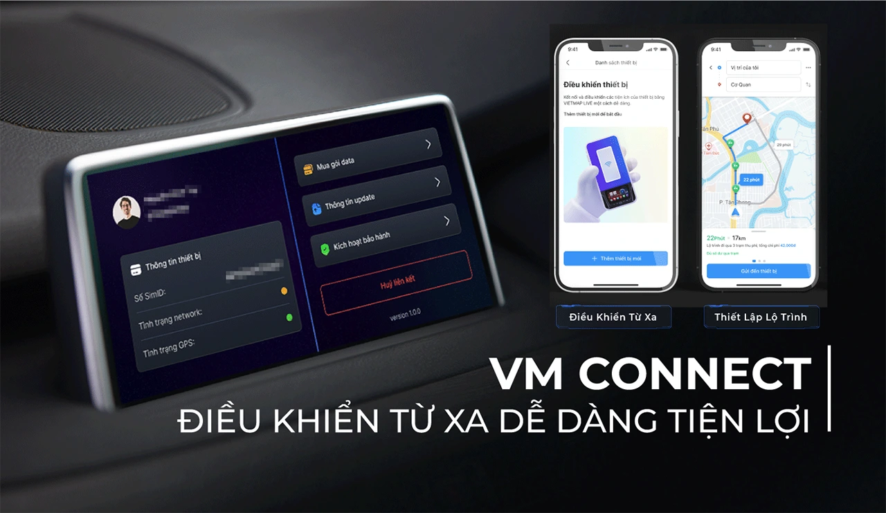 Vietmap BS10 Lite Điều Khiển Từ Xa Tiện Lợi Với VM Connect