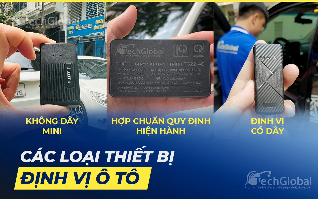 các loại thiết bị định vị ô tô phổ biến