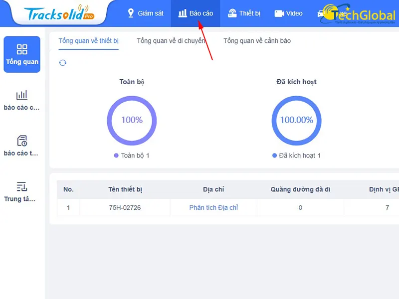 Cách xem báo cáo model JC261p trên máy tính