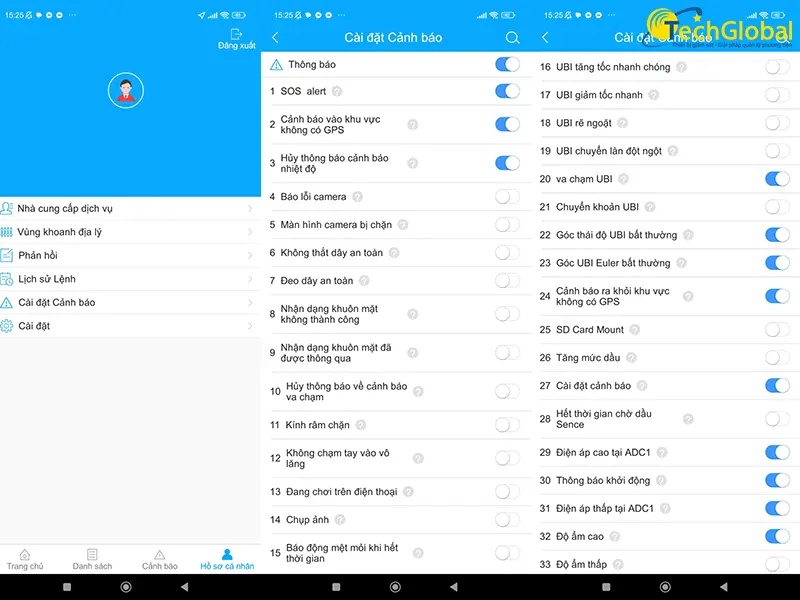 Thiết lập cảnh báo trên camera JC261p