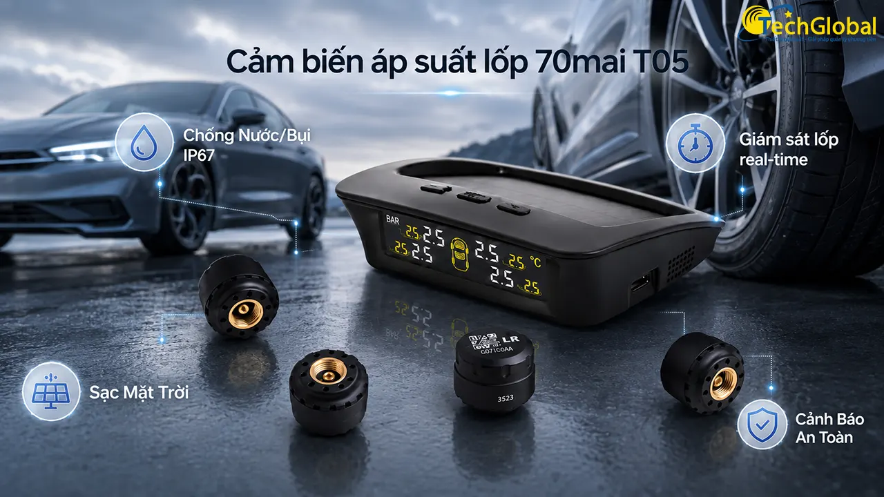 Cảm biến lốp 70mai T05 van ngoài