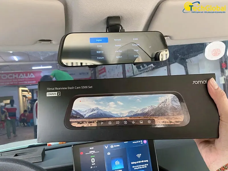 Camera gương chiếu hậu 70mai S500 cao cấp