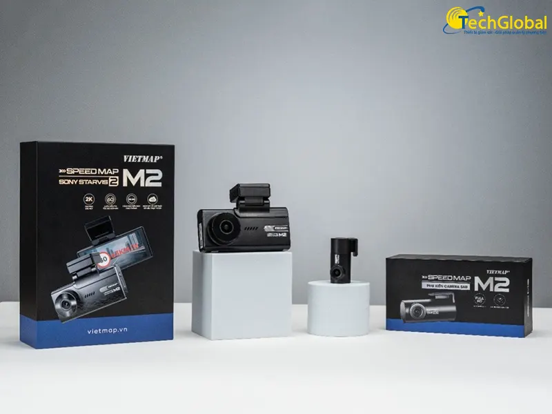 Bộ camera 2 mắt cao cấp Vietmap SpeedMap M2