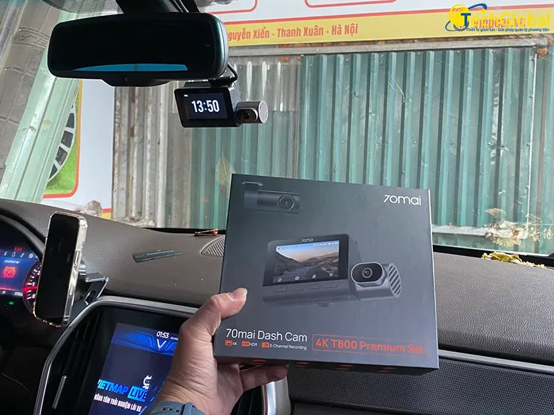 amera hành trình 3 mắt 70mai T800 chính hãng