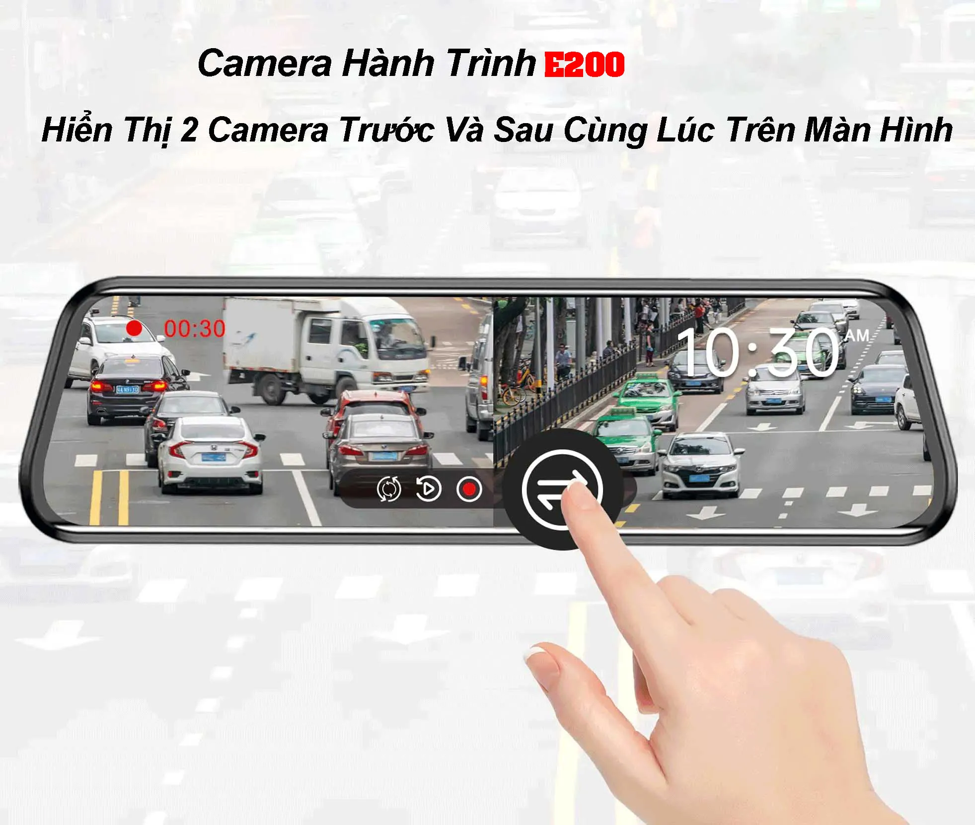  camera hành trình gương Firstscene E200 Dành cho Vinfast Vf3 4