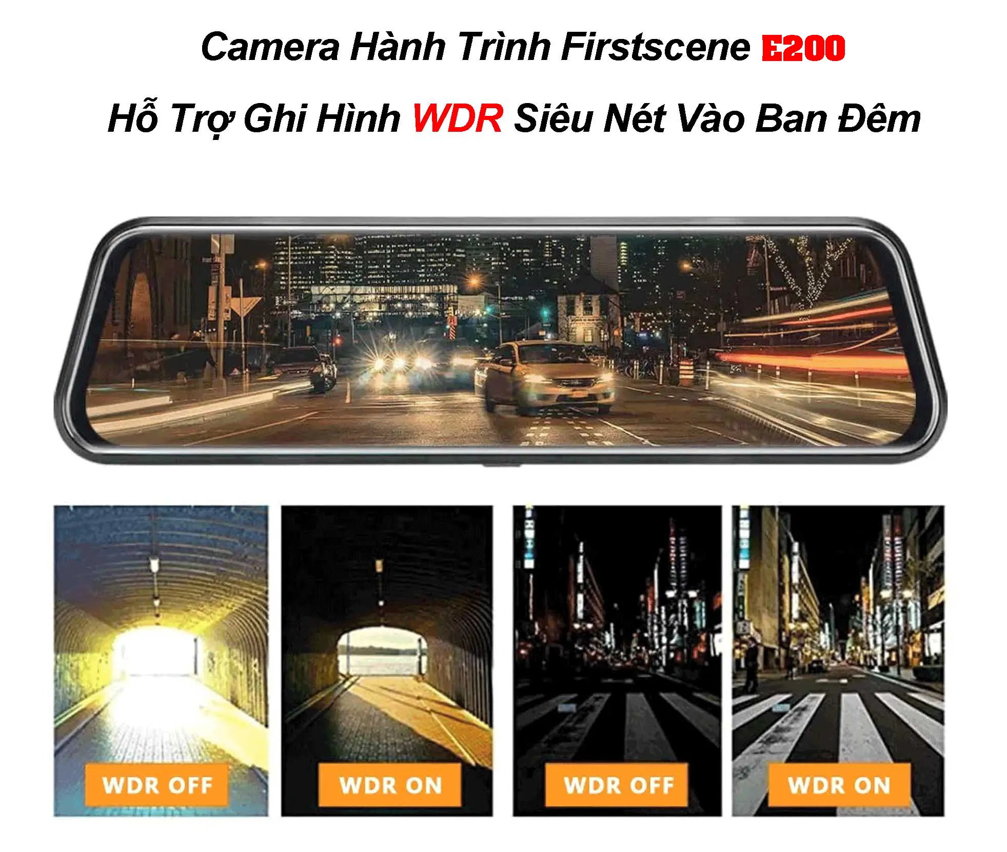  camera hành trình gương Firstscene E200 Dành cho Vinfast Vf3 2