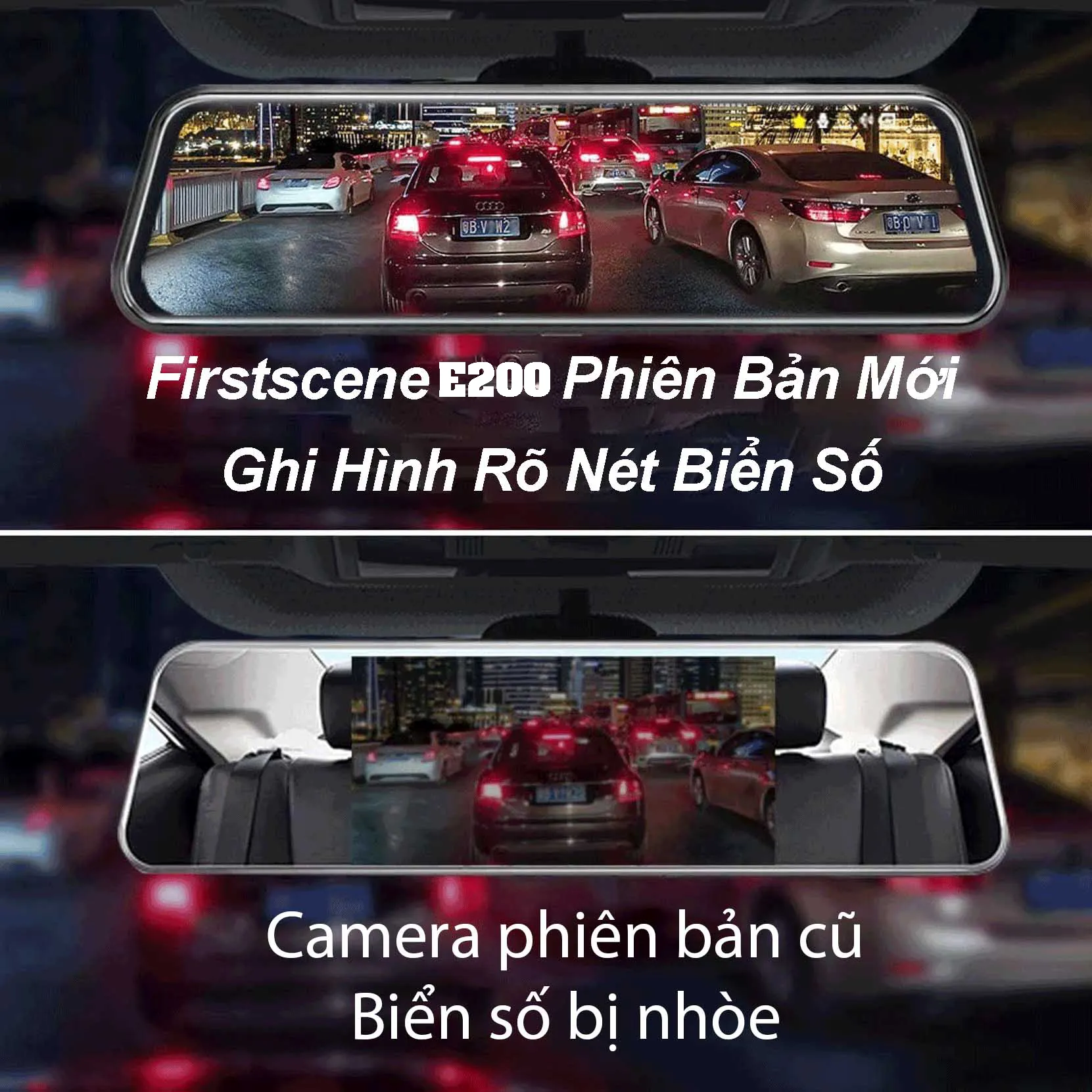  camera hành trình gương Firstscene E200 Dành cho Vinfast Vf3 12