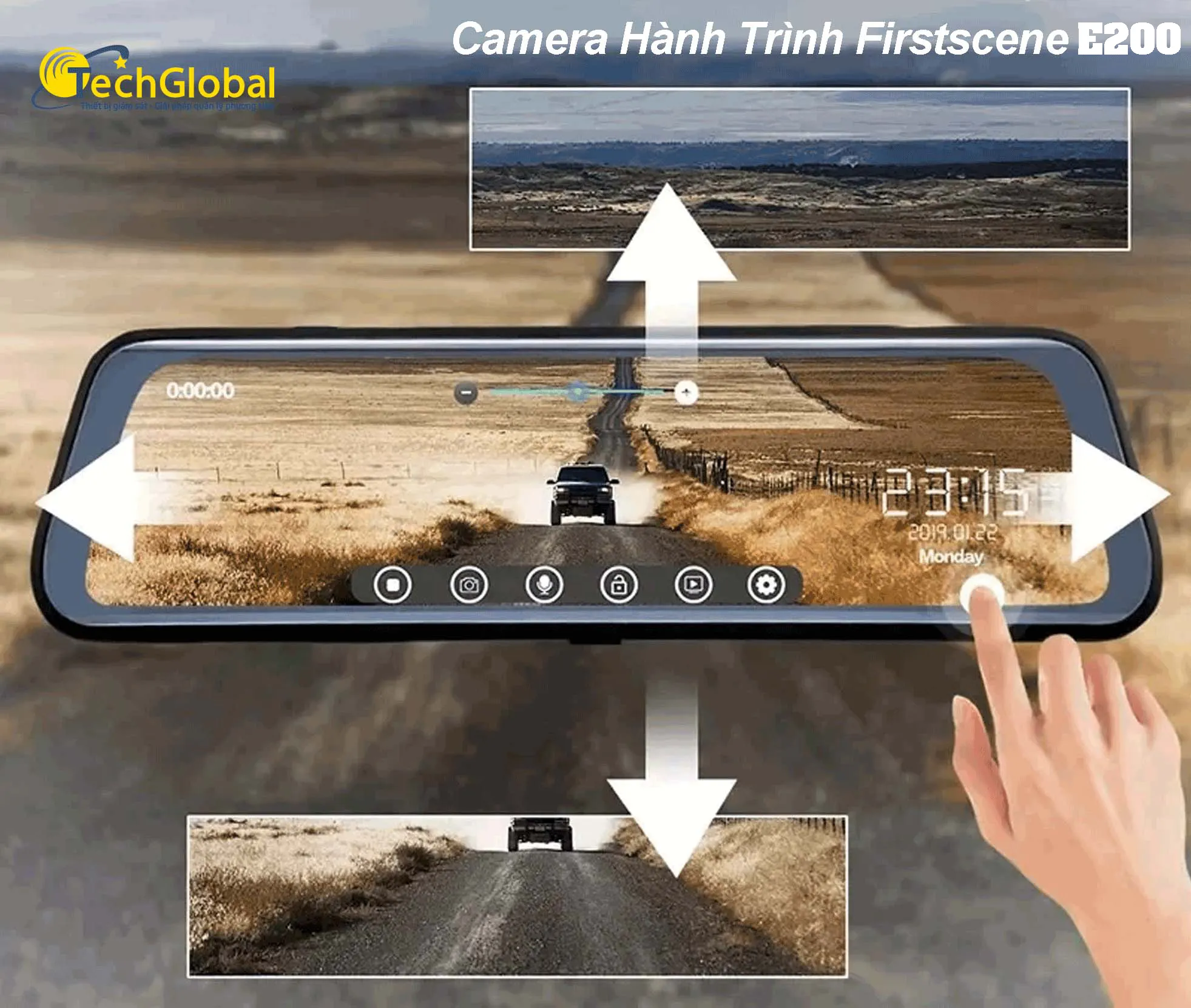 Camera hành trình gương Firstscene E200 Dành cho Vinfast Vf3