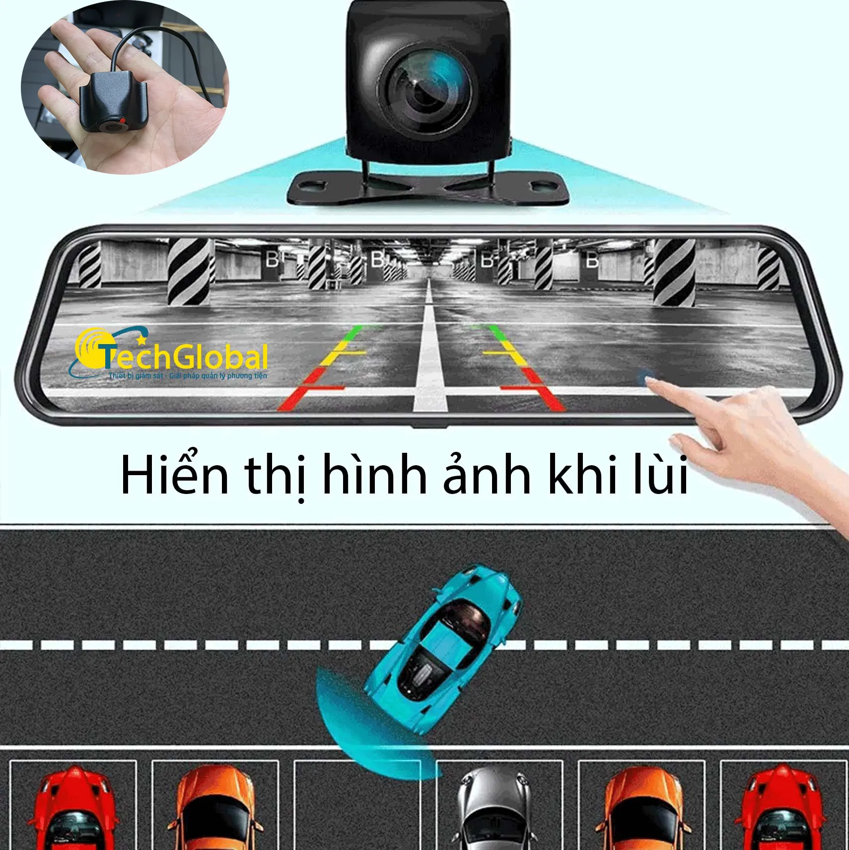 Hình Ảnh Camera Lùi AHD 1080p Rõ Nét