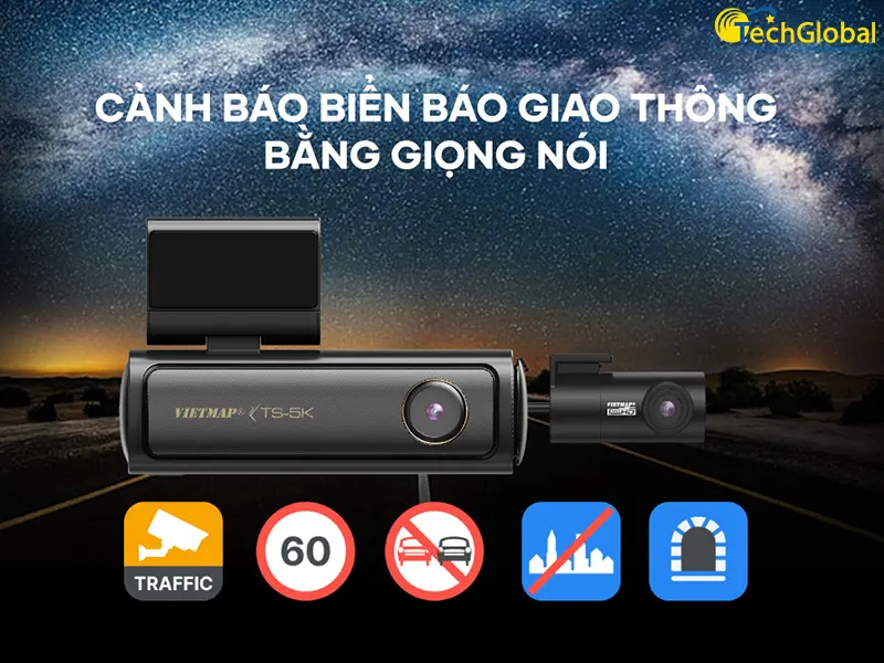 Camera hành trình Vietmap cảnh báo giao thông chính xác, theo thời gian thực