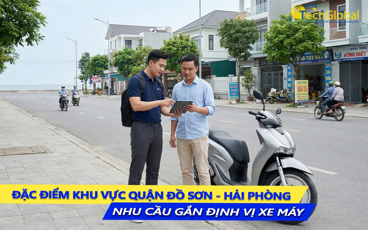 đặc thù khu vực quận đồ sơn và nhu cầu lắp định vị xe máy