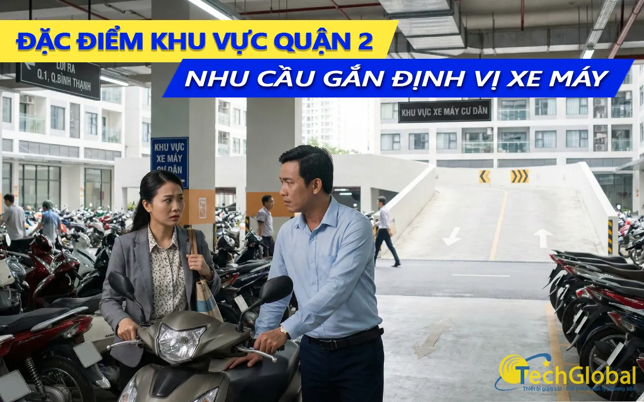 đặc điểm khu vực quận 2 và nhu cầu gắn định vị xe máy