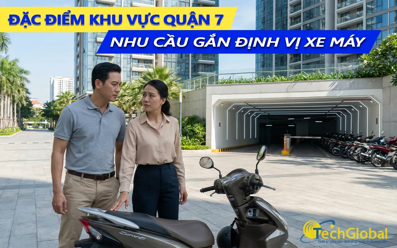 đặc điểm khu vực quận 7 và nhu cầu gắn định vị xe máy