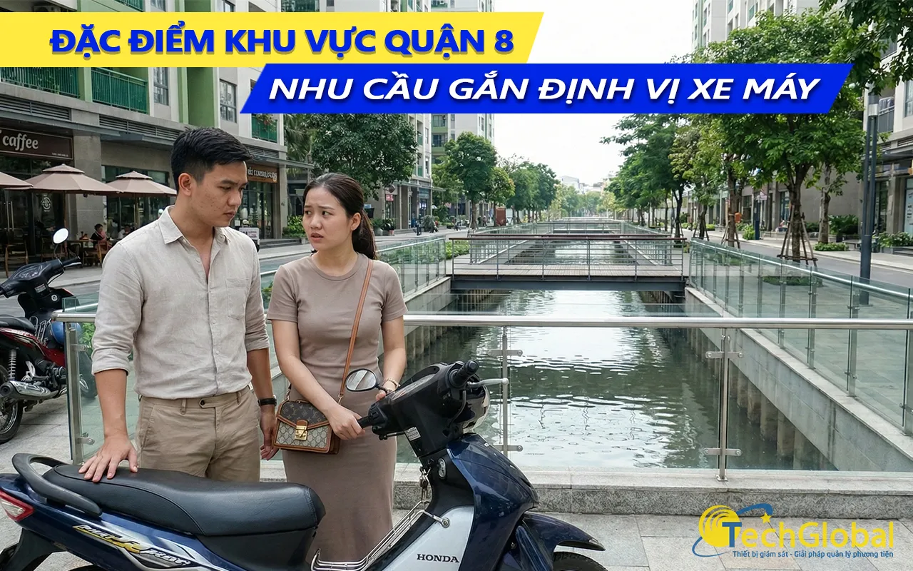đặc thù khu vực quận 8 và nhu cầu gắn định vị xe máy