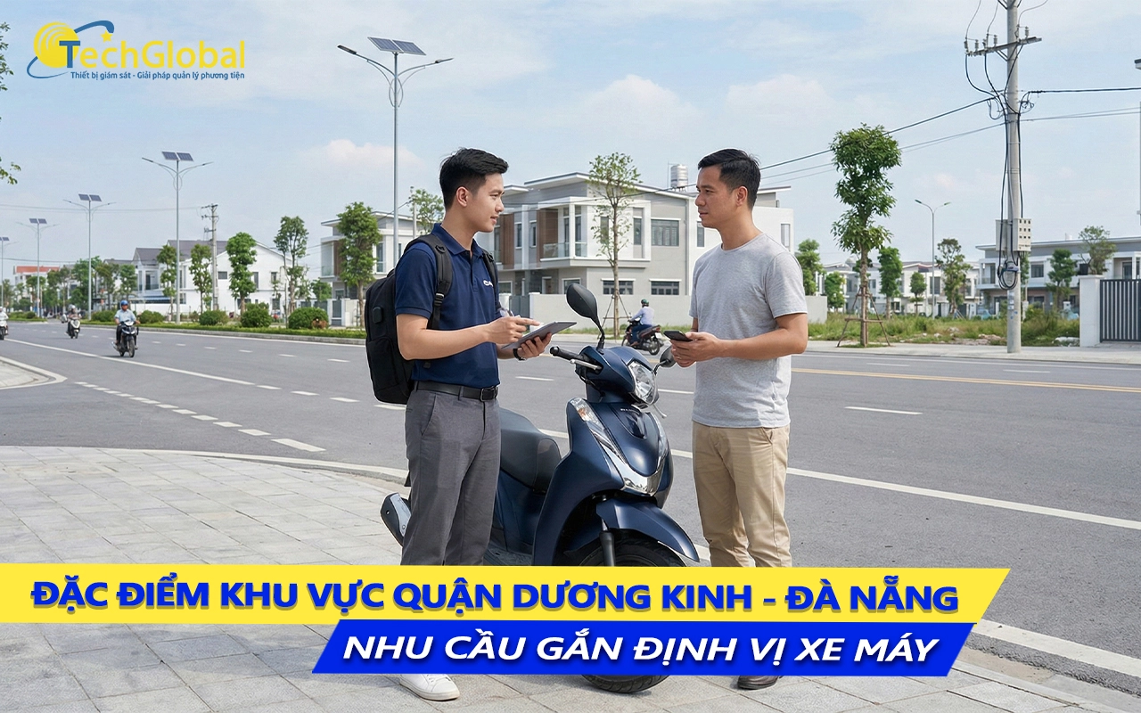đặc thù khu vực quận dương kinh và nhu cầu lắp định vị xe máy