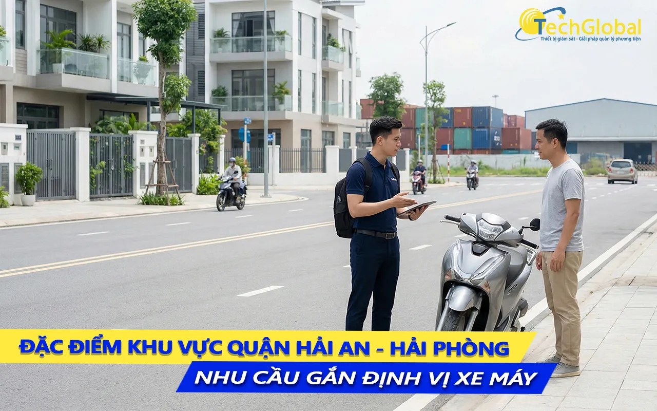 đặc thù khu vực quận hải an và nhu cầu lắp định vị xe máy