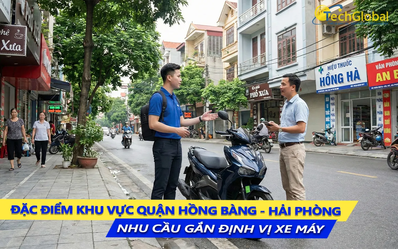 đặc thù khu vực quận hồng bàng và nhu cầu lắp định vị xe máy