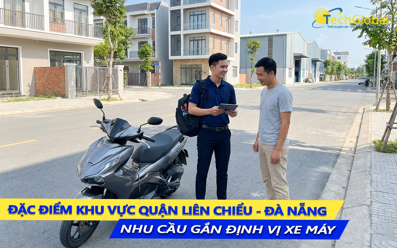 đặc thù khu vực quận liên chiểu và nhu cầu lắp định vị xe máy