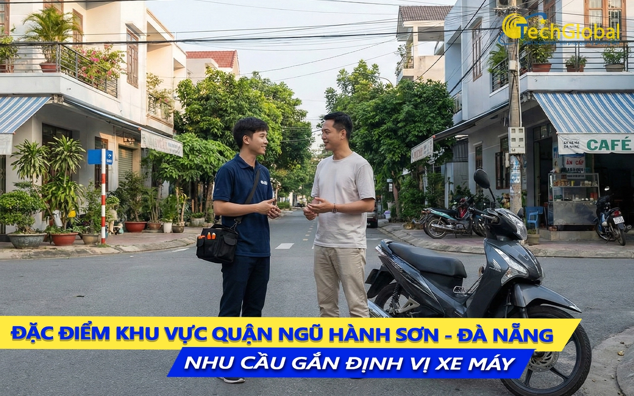 đặc thù khu vực ngũ hành sơn và nhu cầu lắp định vị xe máy