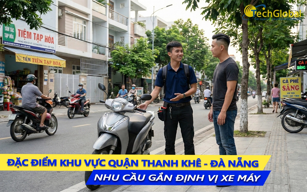 đặc thù khu vực quận thanh khê và nhu cầu gắn định vị xe máy