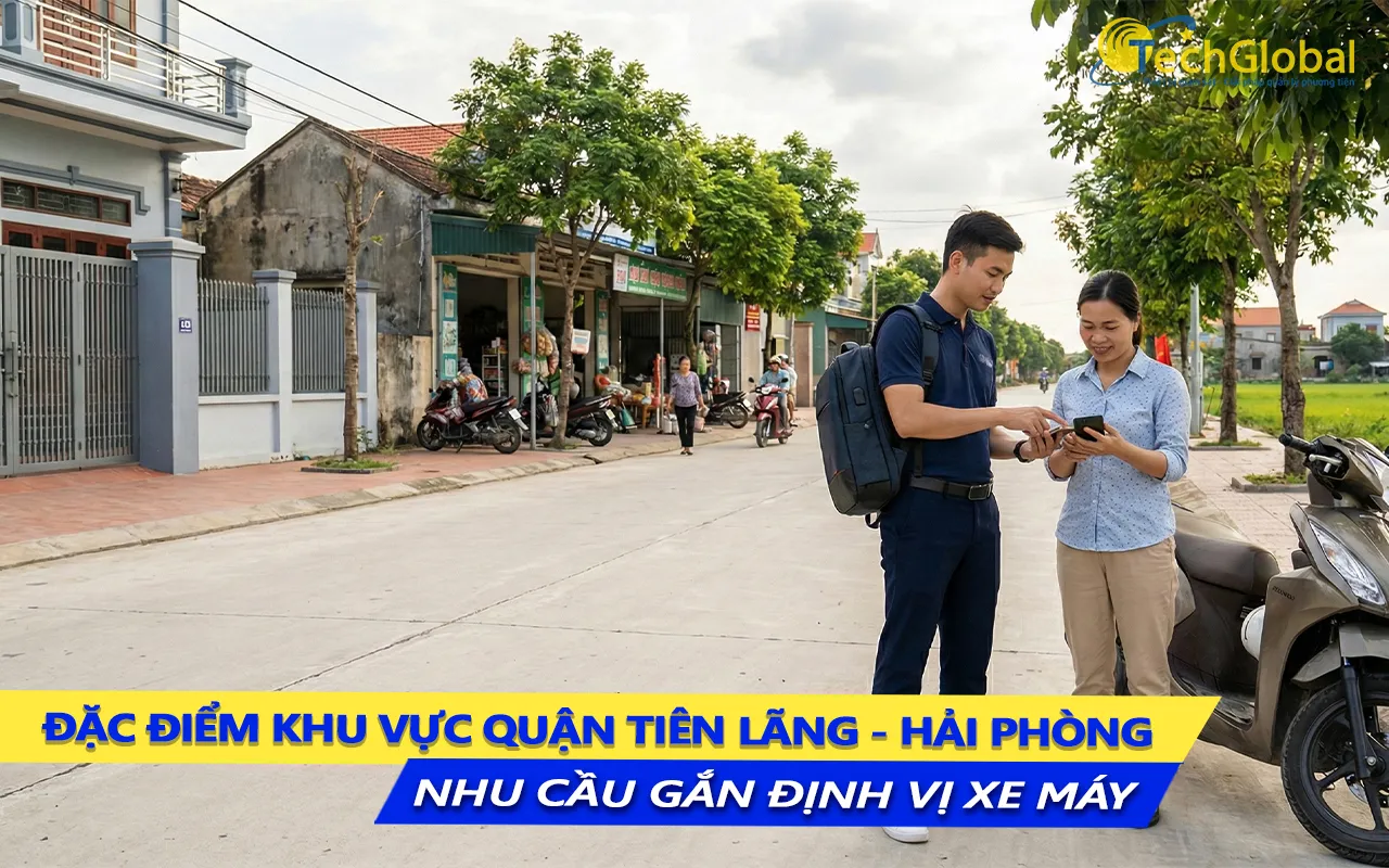 đặc thù khu vực tiên lãng và nhu cầu lắp định vị xe máy