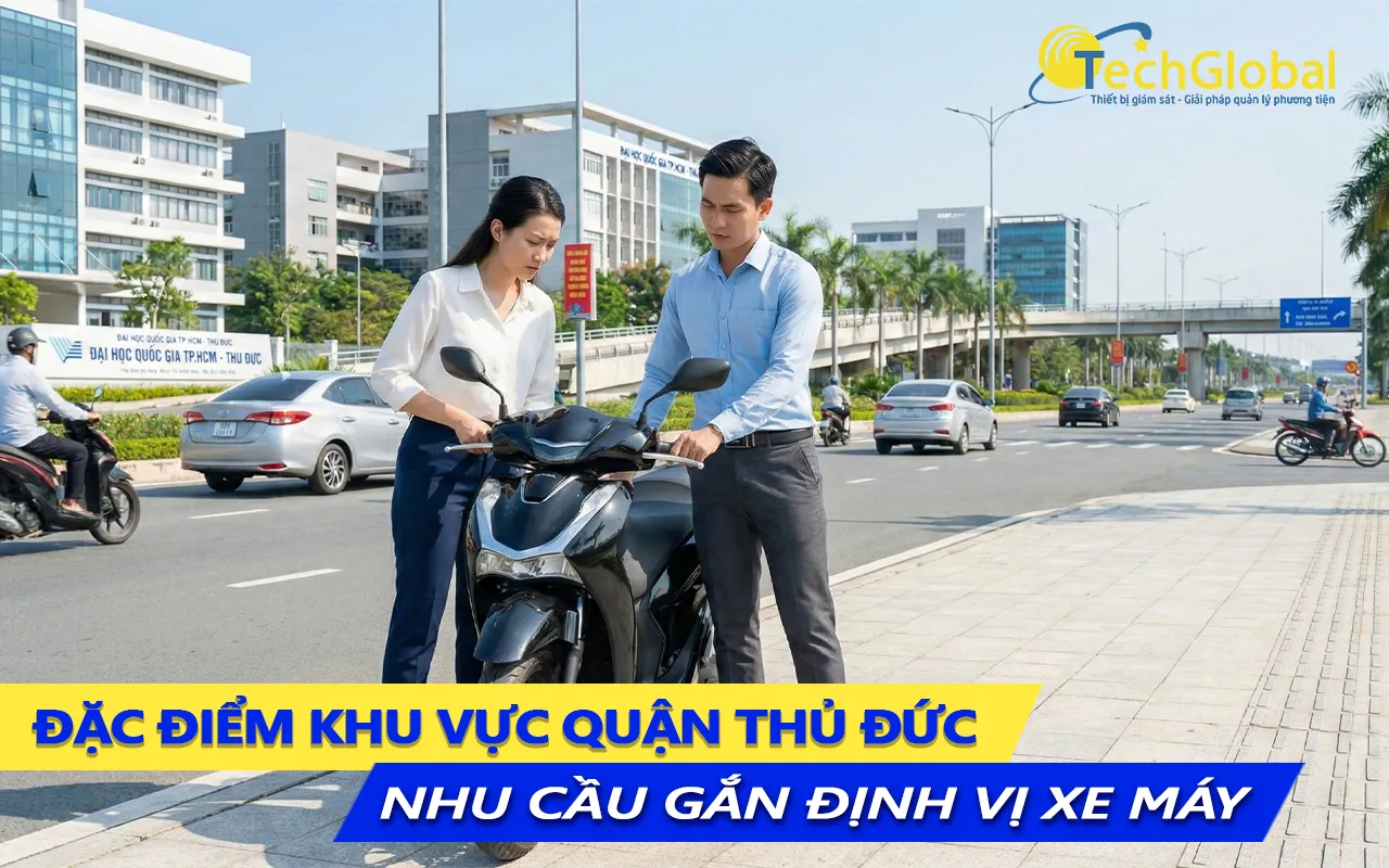 đặc thù khu vực thủ đức và nhu cầu gắn định vị xe máy