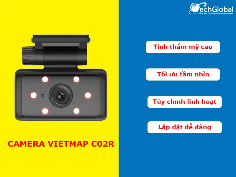 Đặc điểm thiết kế camera Vietmap C02R