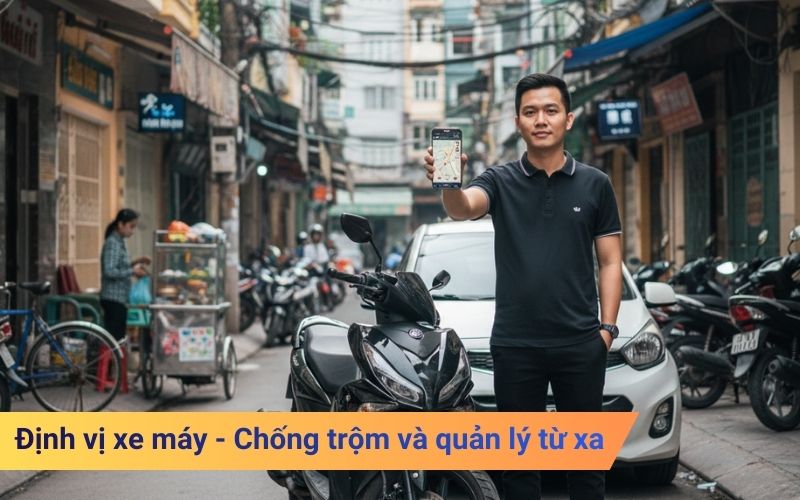 Định vị xe máy - Chống trộm và quản lý từ xa